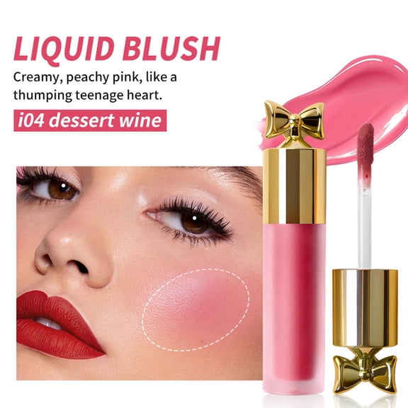 Liquid Blush Long Lasting Blush Natural Dewy Finish Hydrating Moisturizing Powder Blusher Cream Lightweight Makeup Rouge Expansion Color Nude Tone