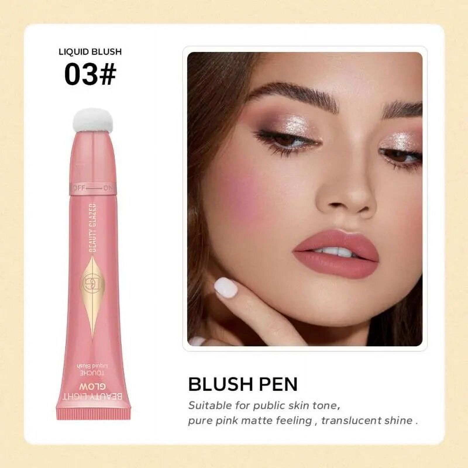 Liquid Blush Stick Blusher Cream Highlighter Blush Concealer Pen ...