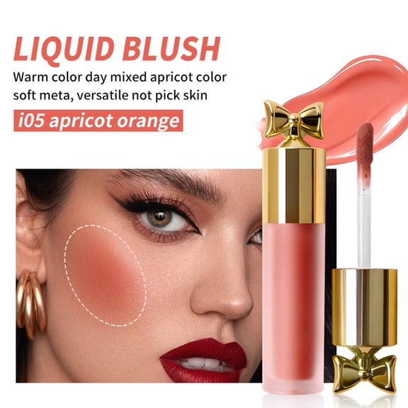 Liquid Blush Stick for Cheeks, Long-lasting Liquid Blush For High-pigment Color, Natural Matte Liquid Blushes, Leaving a Matte Dewy Makeup Look, Moisturizing & Lightweight Blendable Makeup (#05)
