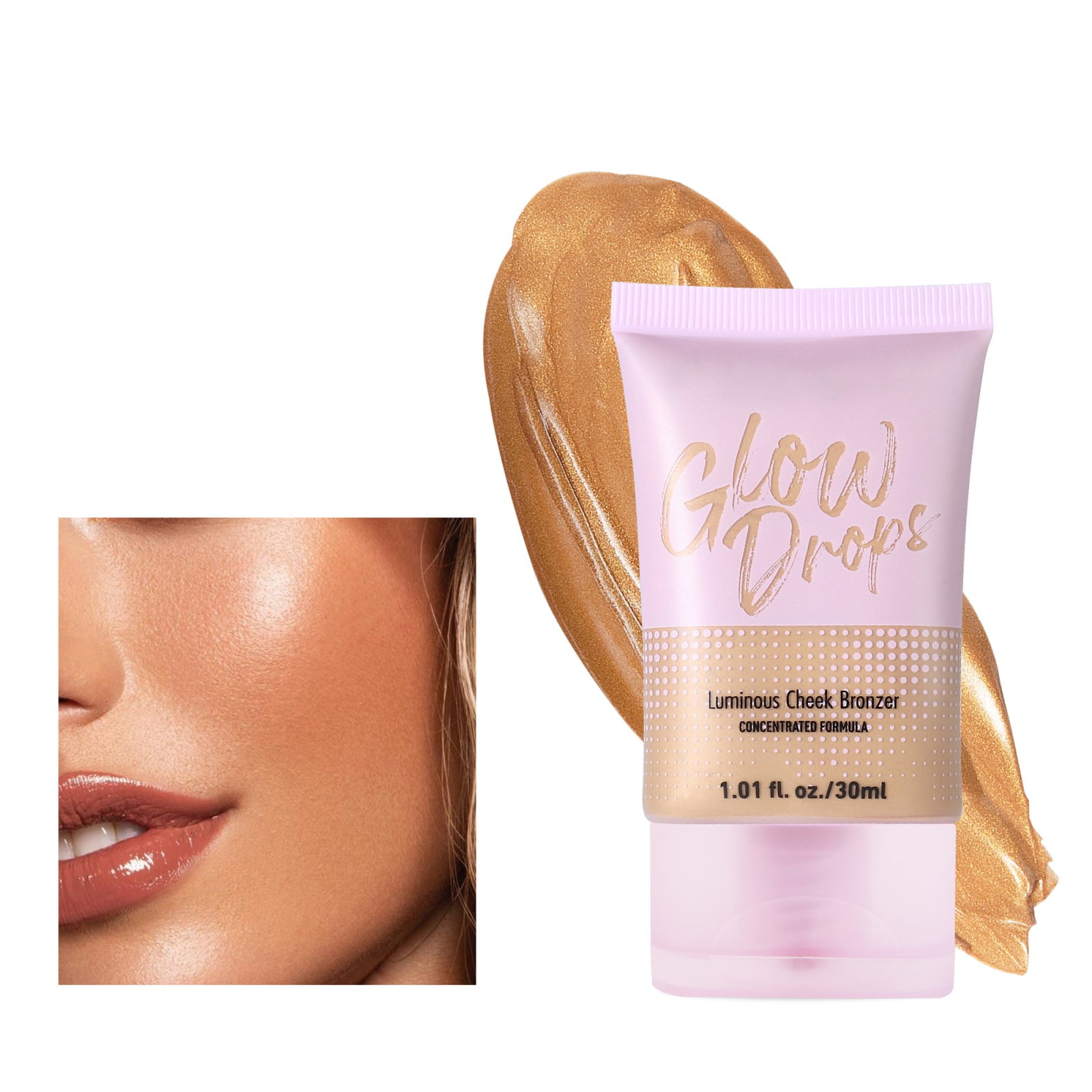 Liquid Bronzer For Face, Shimmer Body Oil, Body Glitter Lotion, Glow