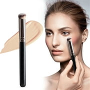 Liquid Brush For Women, Concealer Under Eye Angled Flat Top Nose Brush For Concealing Blending Setting Buffing With Powder Liquid Cosmetic Pro Small Makeup Foundation Brus