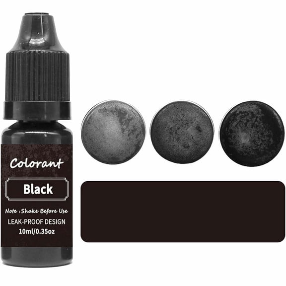 Liquid Candle Dye for Soy Wax Making, High Concentration Color Dye for Candle Soap Epoxy Resin, 10ml, Black