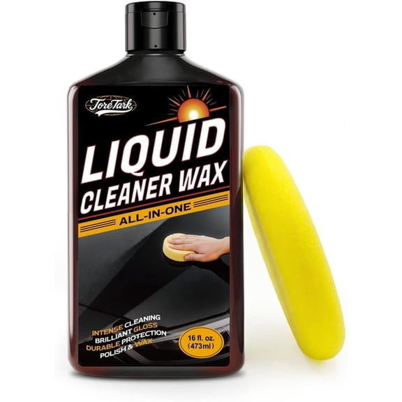 Liquid Car Wax - Showroom-Quality Shine - Clean & Wax in One Step -16 Fl Oz Car Detailing