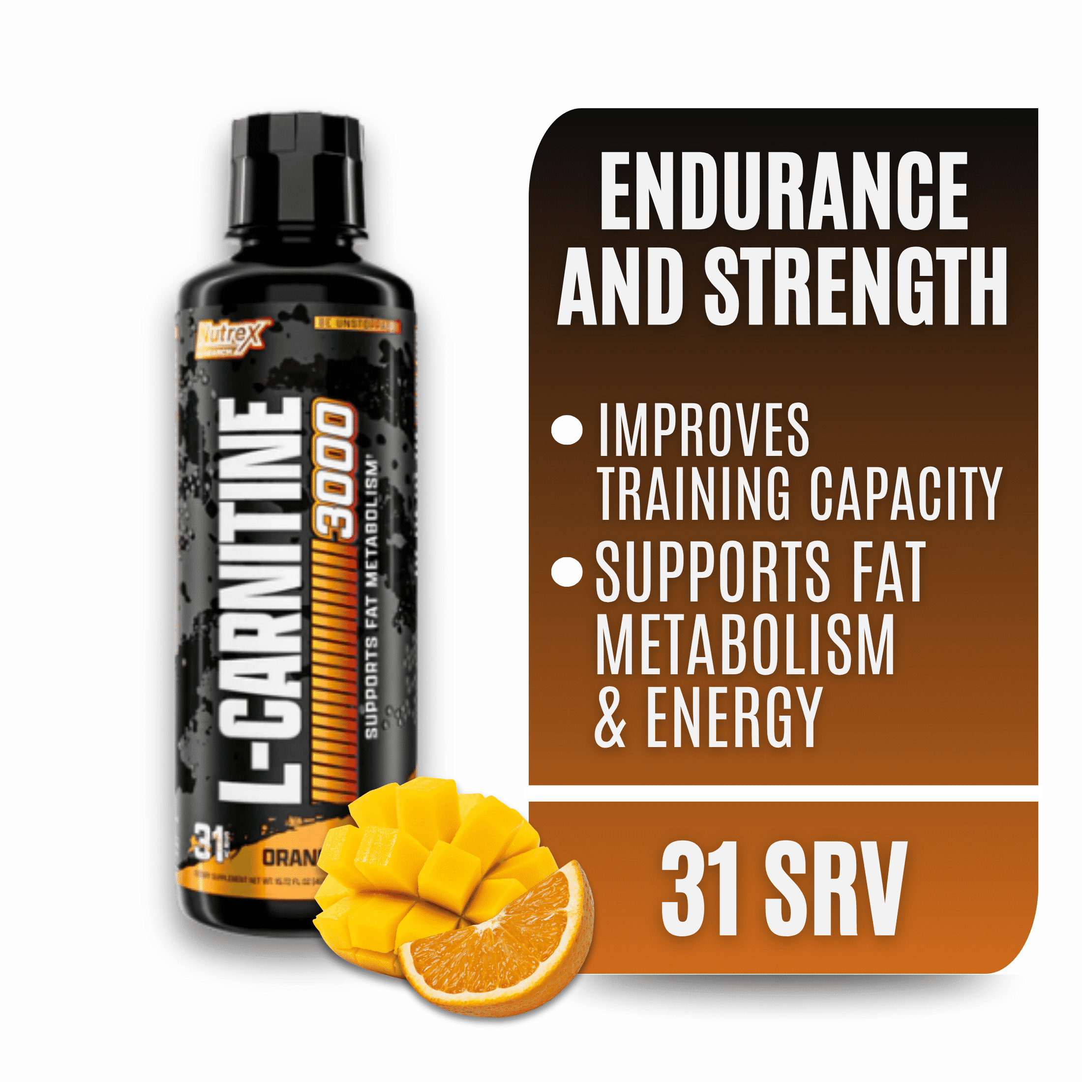 Nutrex Research, Liquid L-Carnitine 3000, 31 Servings - Walmart.com