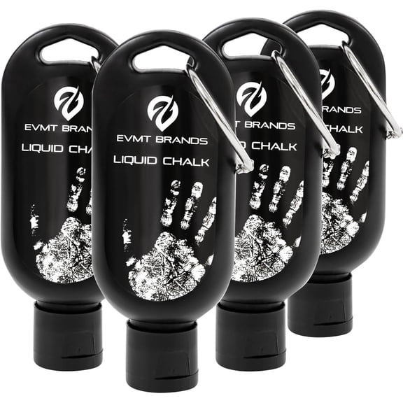 Liquid Chalk, Mess Free Gym Chalk for Weightlifting, Gymnastics, Rock Climbing, Dancing. Sweat Resistant and Long Lasting for Stronger Grip. Package May Vary.