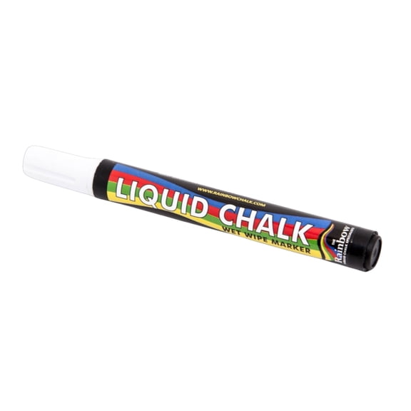 Liquid Chalk Pen for Smooth Surfaces  Waterproof, Fade-Resistant, Easy Clean - White
