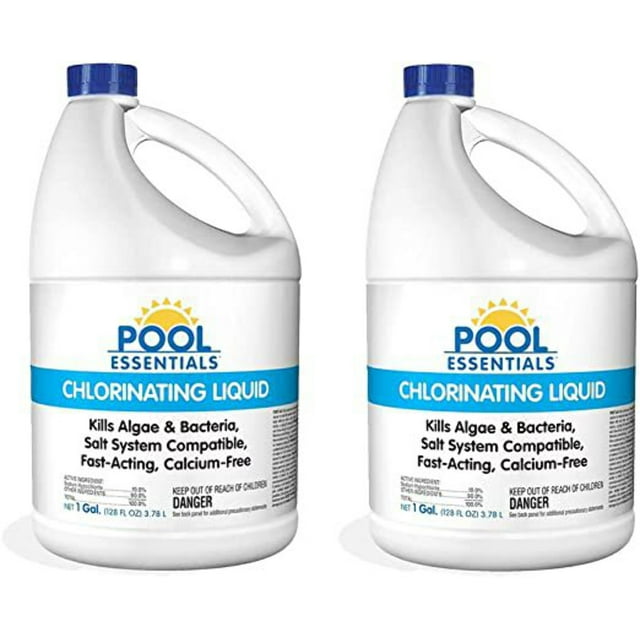 Liquid Chlorine Gallons for Pool Chlorinating and Shock Treatment