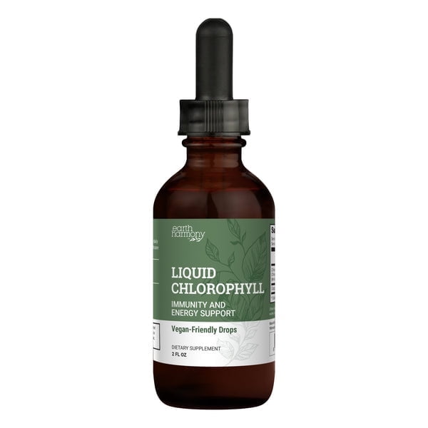 Liquid Chlorophyll Drops - Immune Support, Healthier Skin, Digestion- Peppermint Flavor - 2 fl oz