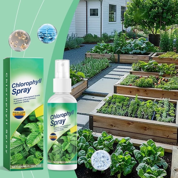 Liquid Chlorophyll Spray,Plant Nutrient Chlorophyll Solution Plant Growth Enhancer Supplement Plant Vitality Elixir Growth Enhancer for Seedlings and Cuttings,Nitrogen Urea Nutrient Fertilizer