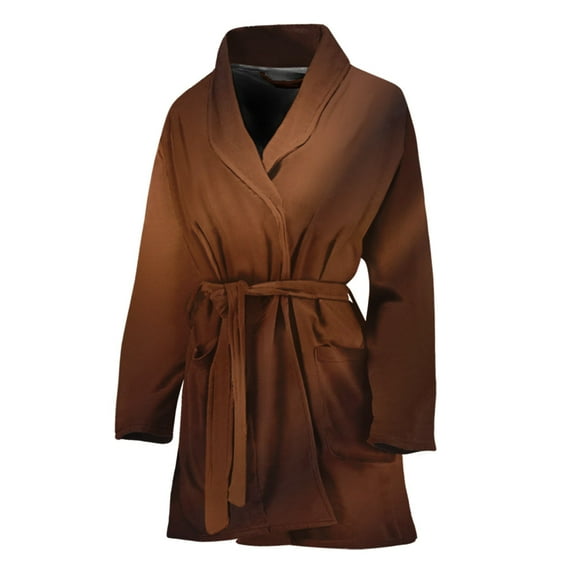 Liquid Chocolate Women Bathrobe One Size Univeral Fits Fashion Lightweight Plush Fleece Long Robe For Women