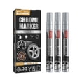 thumbnail image 1 of Liquid Chrome Paint Marker Pen,3PCS Liquid Chrome Marker Set,Chrome Touch Up Markers for Model Metal Cars Tire DIY Art Craft Repair - Silver, 1 of 10
