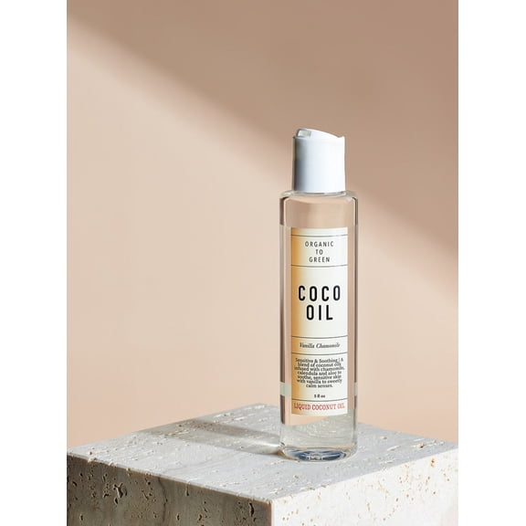 Liquid Coconut Oil Vanilla Chamomile - Sensitive & Soothing Coco Oil