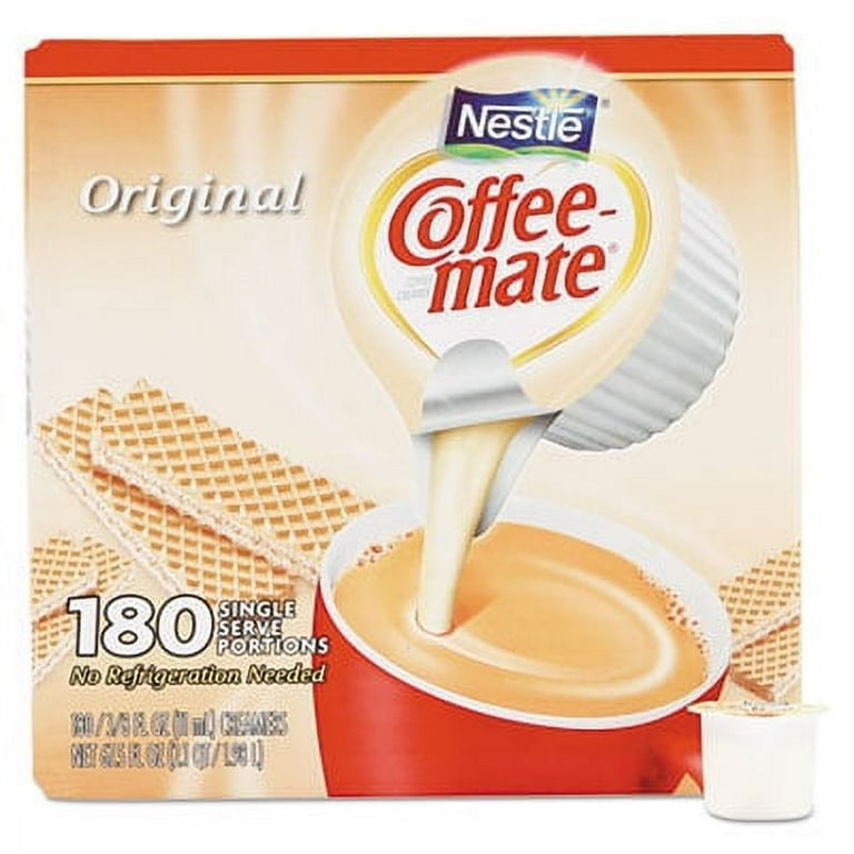 Liquid Coffee Creamer, Original, 0.38 oz Mini Cups, 180/Carton Liquid Coffee Creamer, Original, 0.38 oz Mini Cups, 180/Carton