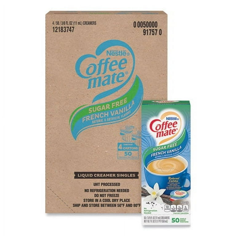 Liquid Coffee Creamer, Hazelnut, 0.38 oz Mini Cups, 50/Box, 4 Boxes/Carton, 200 Total/Carton Liquid Coffee Creamer, Hazelnut, 0.38 oz Mini Cups, 50/Box, 4 Boxes/Carton, 200 Total/Carton