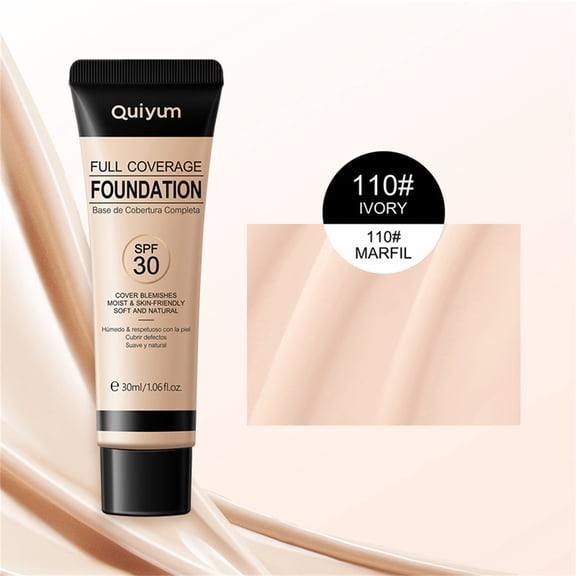 Liquid Concealer, Cream Concealer, Natural Matte Cream Concealer Stick with Soft Sponge Applicator, Lightweight Moisturizing Coverage for Skin, Long-Lasting Blendable Makeup