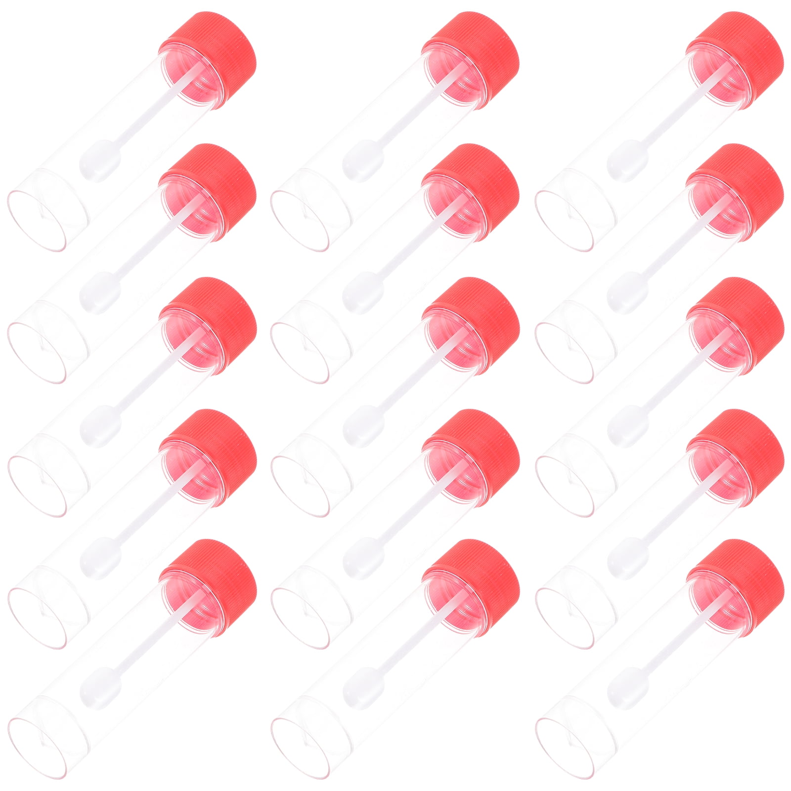 Liquid Containers Plastic Sample Cup Test Tubes Clear Mini Empty