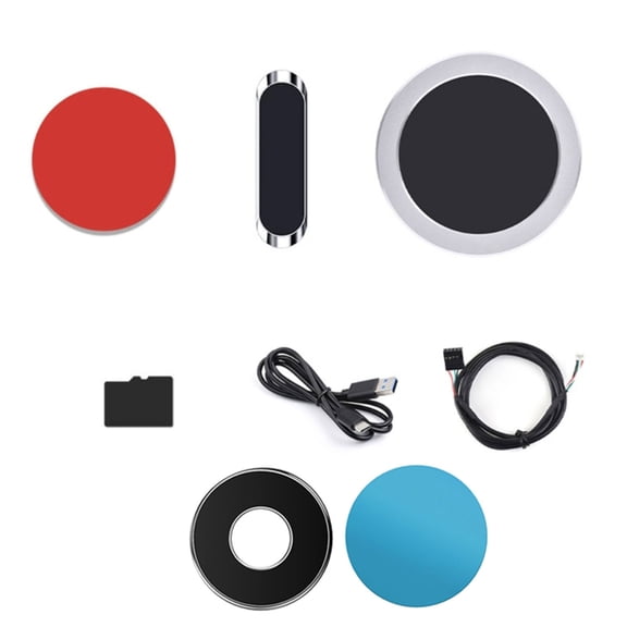Liquid Cooler LCD Screen 2.1/2.8Inch Round Secondary Computer Screen Water Cooler Screen USB Monitor for Desktop Chassis
