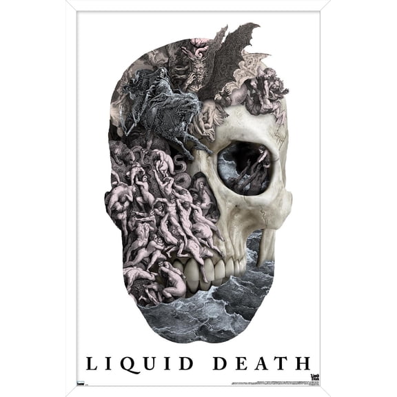 Liquid Death - Designer Death Wall Poster, 22.375" x 34" Framed