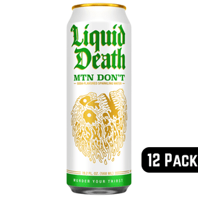 Liquid Death Mountain Dont Sparkling Water 19.2 fl oz 12 Pack