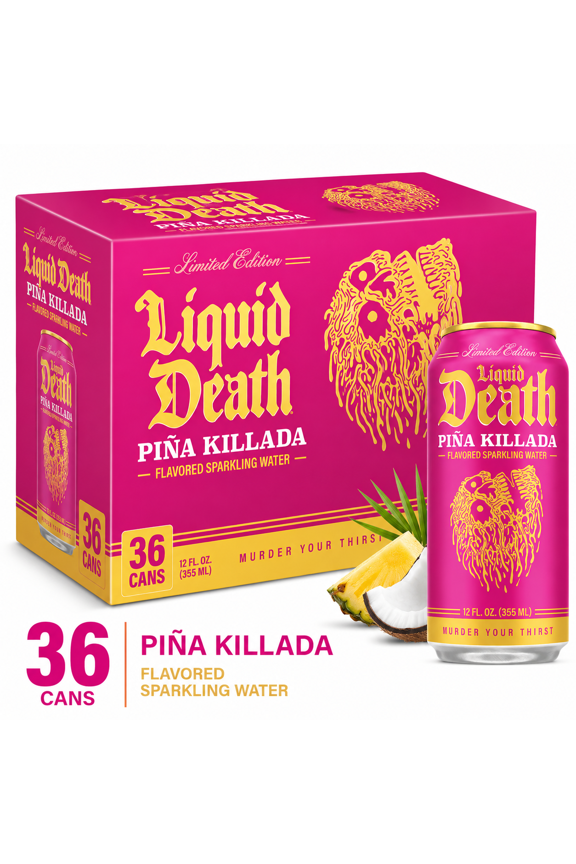 Pina Killada Sparkling Water 12 Fl Oz Cans 36 Pack Drink