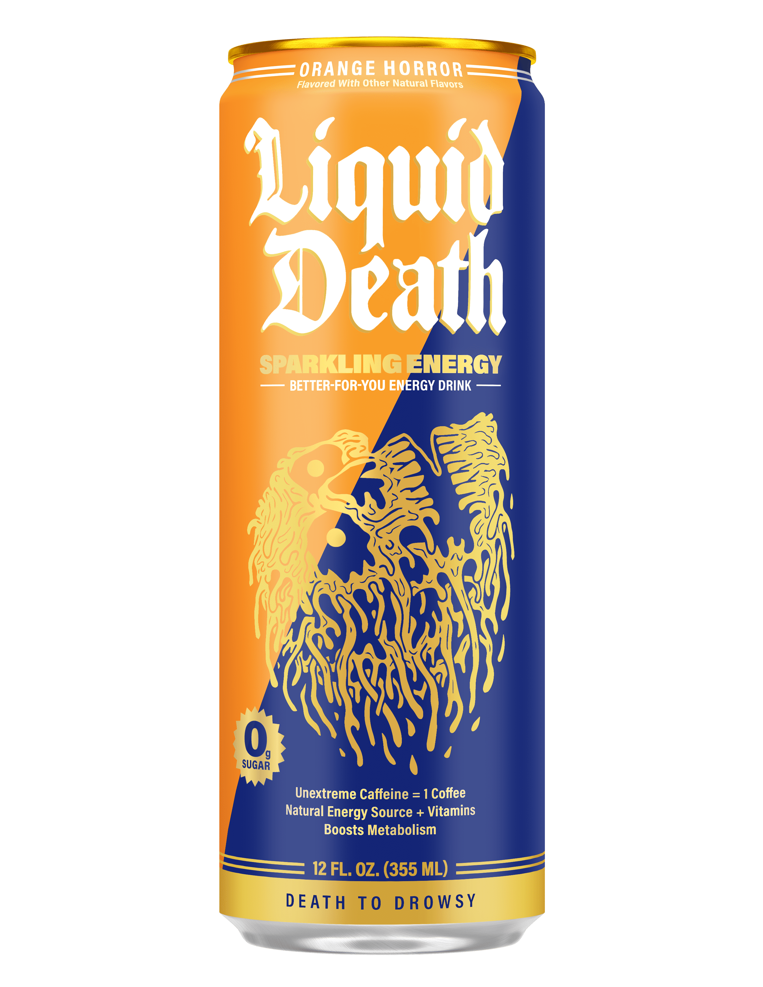 Liquid Death Orange Horror