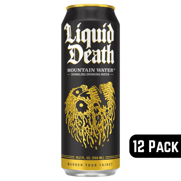 Liquid Death Sparkling Water 19.2 fl oz  12 Pack