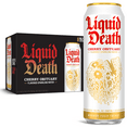 thumbnail image 1 of Liquid Death, Cherry Obituary, Cherry-Flavored Sparkling Water, 8-Pack (19.2oz Cans), Low Calorie & No Artificial Sweeteners, 1 of 9