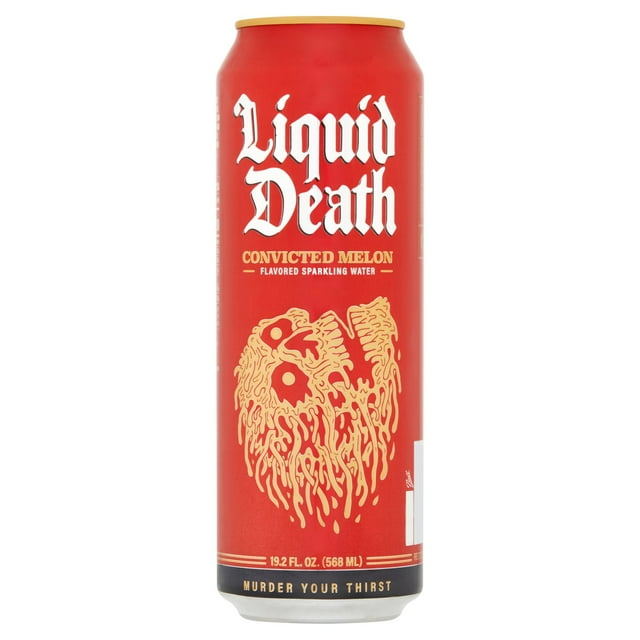 Liquid Death Sparkling Water Convicted Melon 19.2oz