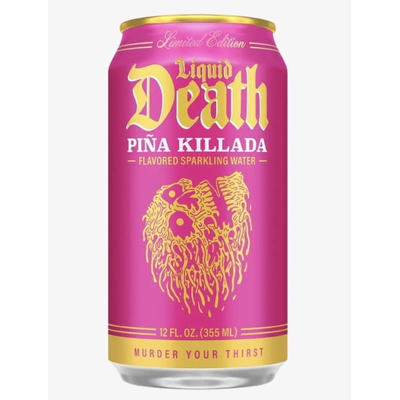 Liquid Death Sparkling Water, Pina Killada, 12 oz. Size, Single Can
