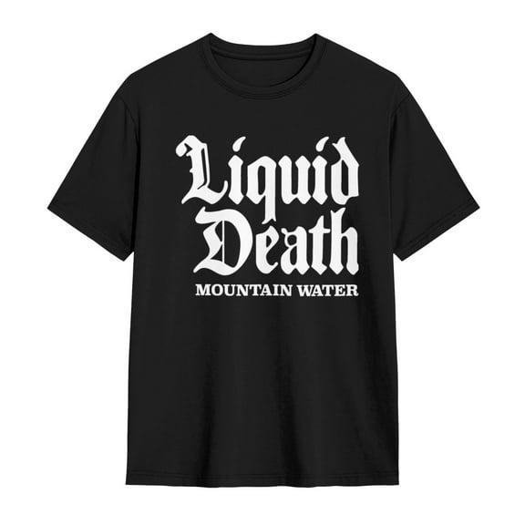 Liquid Death T-Shirt Casual Tee Shirts For Men