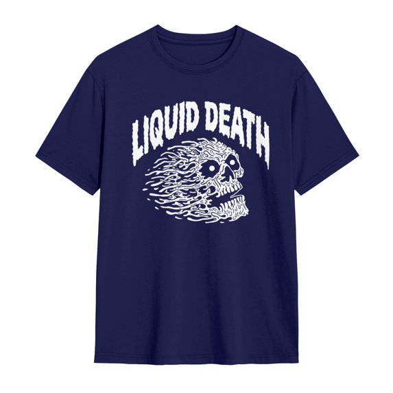 Liquid Death T-Shirt Casual Tee Shirts For Men