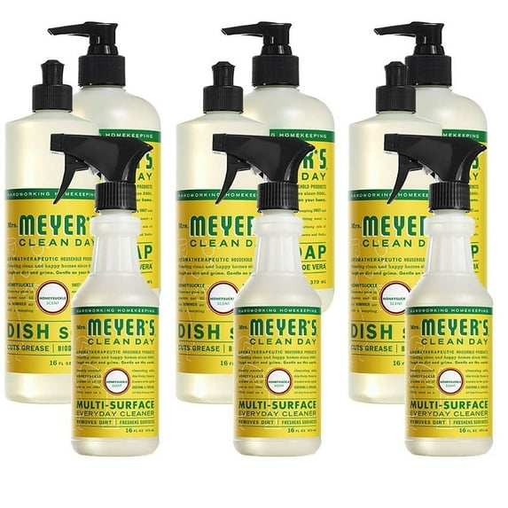 Liquid Dish Soap, Liquid Hand Soap, Multi surface cleaner Combo, 3 Pack Liquid Dish Soap, 16 OZ Each Pack, 3 Pack Liquid Hand Soap, 12.5 OZ Each Pack, 3 Pack Multi surface cleaner, 16 OZ Each Pack,...