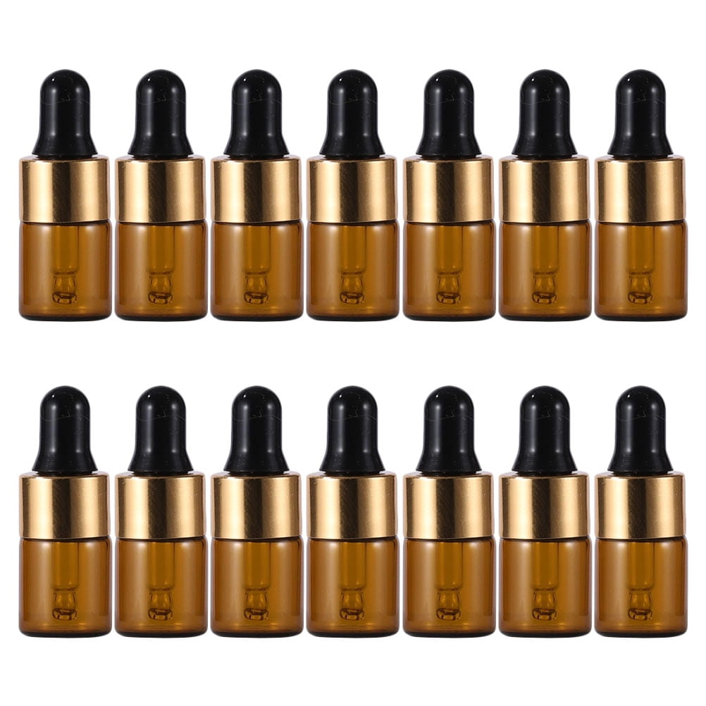 Liquid Dropper Amber Glass Bottle Essential Oil Refillable Bottles