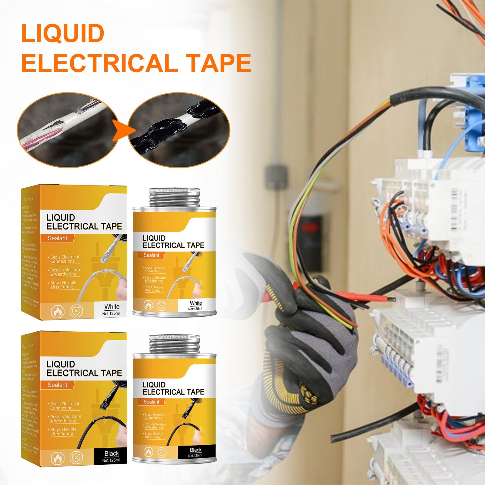 Liquid Electrical Tape Alternative To Heat Shrink Tube Electrical Tape