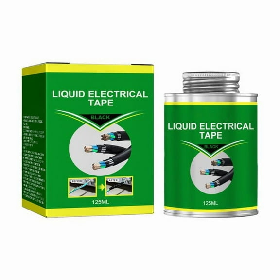 Liquid Electrical Tape Liquid Electrical Tape for Wire Repair, High Temperature Waterproof Insulation, Data Cable Fix, DIY Electrical Repair, 125ml Bottle Insulation Tape