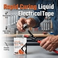 thumbnail image 1 of Liquid Electrical Tape Sealant, 4.2oz Insulating, Waterproof & Flame-Retardant Formula for Wire Repair, Rapid Curing, 1 of 8