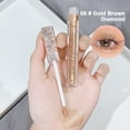 thumbnail image 1 of Liquid Eye Shadow, Glitter Eyeliner, Long Lasting Fine Glitter Powder Liquid Eye Shadow with Pearl Light Brightening Effect, Exquisite Natural Thickness and Curved Mirror for Precise Application, 1 of 4