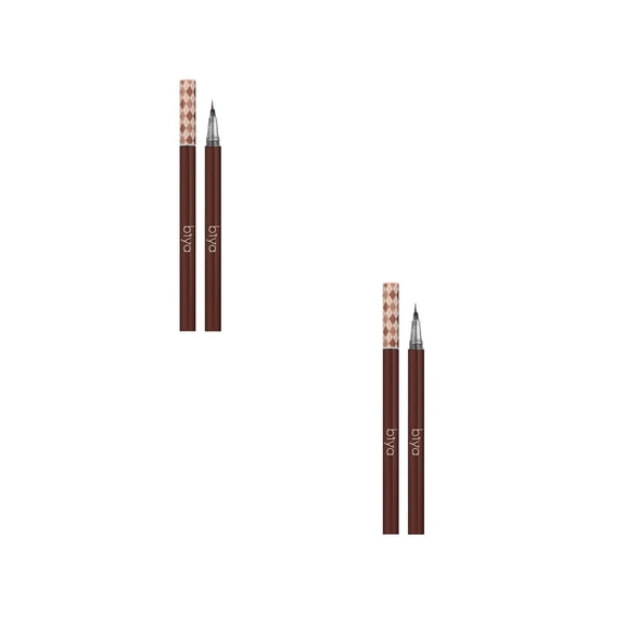 Liquid Eyebrow Pen Tattoo Tips Fine Sketch Microblade Pen for Eyebrows Long Lasting Natural Brows Looking, 1ml, Waterproof, Smudge-Proof, Microblading Effect, 101# Brown, Women, Daily Use 1PC*2