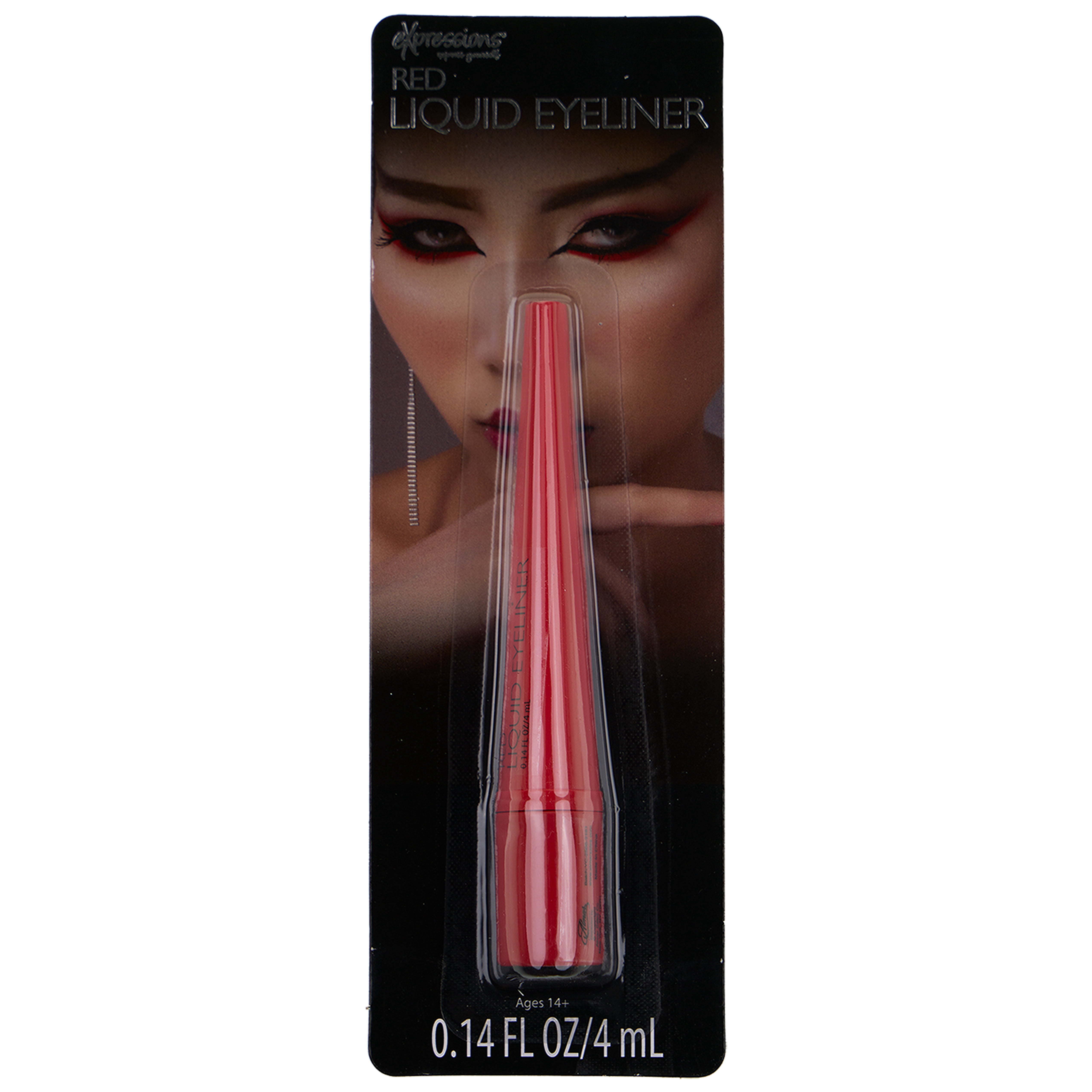 Expressions Precision Liquid Eyeliner for Costume Makeup - Red