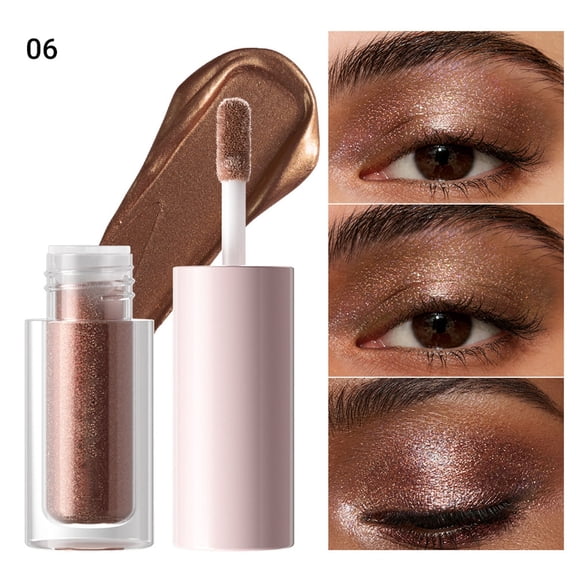 Liquid Eyeshadow - Metallic Pearl Shimmer Eye Color with Glide-On Application 2ml - Long-Wear Crease-Proof Eye Makeup for Daily Wear or Parties - Buildable Sheer to High-Shine Finish for Women