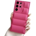 thumbnail image 1 of Liquid Feather Solid Color Soft Silicone Phone Case with Full Lens Protection, Wear-resistant for Samsung Galaxy S24 S23 S22 S21 S20 Note20 Ultra Plus FE Phone Case (Rose Red,S23 Ultra), 1 of 8