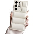 thumbnail image 1 of Liquid Feather Solid Color Soft Silicone Phone Case with Full Lens Protection, Wear-resistant for Samsung Galaxy S24 S23 S22 S21 S20 Note20 Ultra Plus FE Phone Case (White,S22 Ultra), 1 of 8