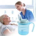 thumbnail image 1 of Liquid Feeding Care Cup, 10.1 Oz, Anti Spill Drop Proof Straw Design for Bedridden Patients and the Elderly, Ergonomic Drinkware, 1 of 6