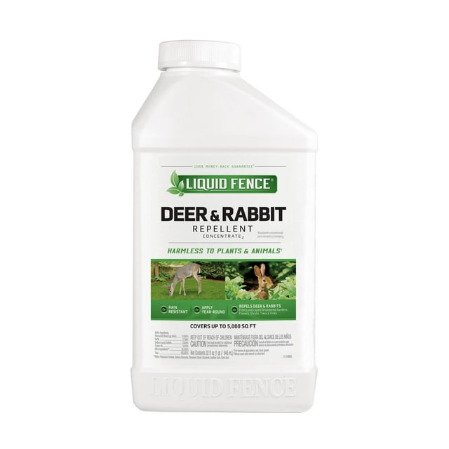Liquid Fence Deer And Rabbit Repellent Concentrate, 32 Ounces