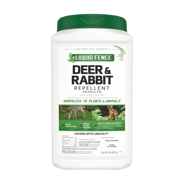 Liquid Fence Animal Repellent Granules for Deer and Rabbits 32 oz