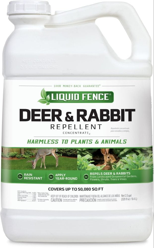 Liquid Fence Deer & Rabbit Repellent Concentrate, 2.5-Gallon