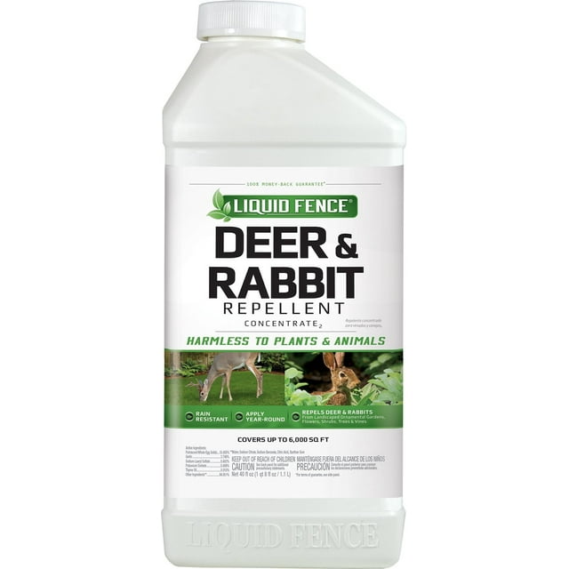 Liquid Fence Animal Repellent, Deer & Rabbit Repeller for Gardens