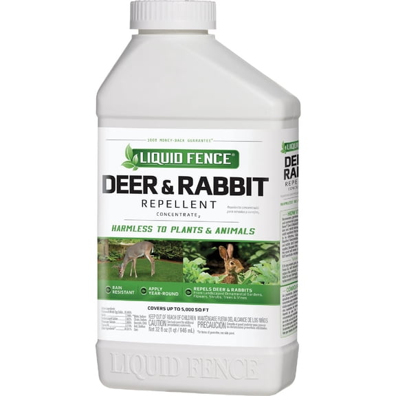 Liquid Fence Deer & Rabbit Repellent Concentrate, 40-Ounce, 6-Pack