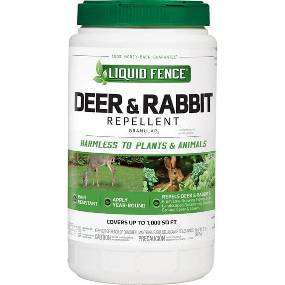 Liquid Fence Deer & Rabbit Repellent Granular, 2-Pound, 6-Pack