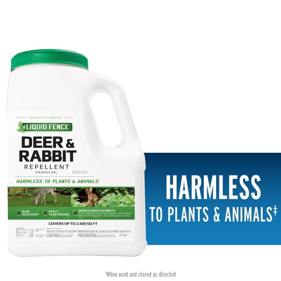 Liquid Fence Deer & Rabbit Repellent Granular, 5 Pounds
